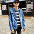 Oversize Denim Jacket Long Sleeve Jean Jacket Coats For Men